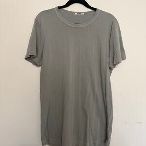 Buck Mason Slub Curved Hem Tee Men's Crewneck Short Sleeve T-Shirt Size Large